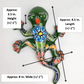 Green Talavera Salamander – Handcrafted Mexican Folk Art
