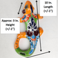 Orange Talavera Iguana – Handcrafted Mexican Folk Art