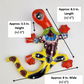 Talavera Ceramic Gecko – Red & Yellow Wall Lizard