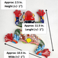 Red & Yellow Talavera Ceramic Frog – Handcrafted Mexican Garden Decor