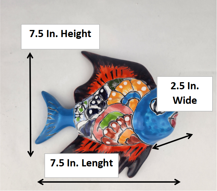 Talavera Fish – Unique Hand-Painted Wall Art from Mexico