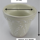Small Handcrafted Ceramic Flower Pot – Neutral Folk Design