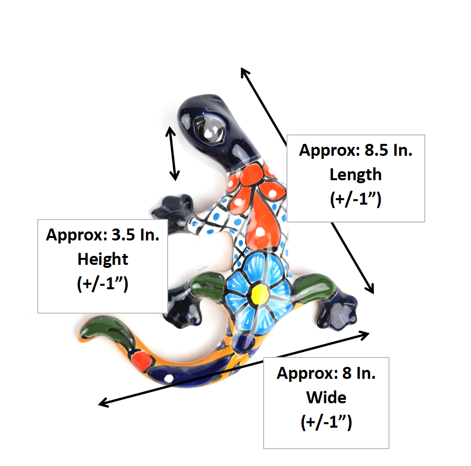 Patio Decor Pair — Frog & Gecko | Handcrafted Mexican Folk Art