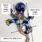 Blue Talavera Salamander – Mexican Folk Art Wall Decor