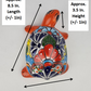 Red Orange Talavera-Style Turtle Figurine 8.5" – Mexican Ceramic Folk Art