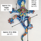 Handcrafted Sky Blue Talavera Salamander – Mexican Folk Art Gift