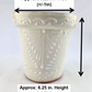 Small Neutral Ceramic Planter – Minimalist Mexican Design