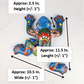 Sky Blue Talavera-Style Frog – Handcrafted Mexican Folk Art Décor