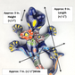 Blue Talavera Salamander – Handcrafted Garden Accent