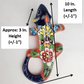 Orange Talavera Iguana – Handcrafted Mexican Wall Decor