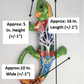 Green Talavera-Style Iguana – Hand-Painted Mexican Folk Art Décor