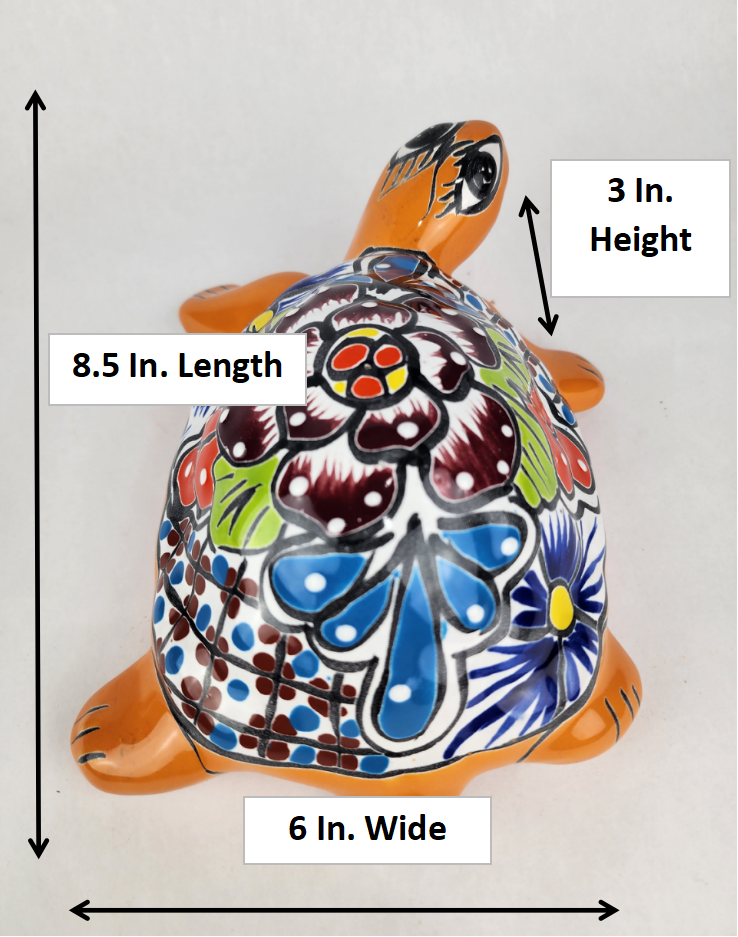 Weather-Resistant Ceramic Turtle - Handcrafted Home & Garden Art