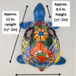 Sky Blue Talavera-Style Turtle Figurine 11" – Mexican Ceramic Garden Accent