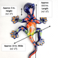 Handcrafted Blue Talavera Salamander – Mexican Ceramic Gift