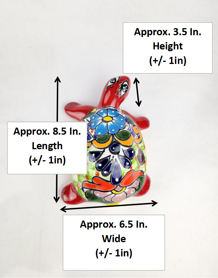 Talavera Turtle Pair — Garden Decor Set (2-Piece) | Handcrafted Mexican Ceramic Folk Art