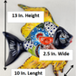 Mexican Pottery Wall Deco Fish Hand-painted Talavera