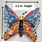 Hand Painted Butterfly Figurine Wall Deco Mexican Talavera Pottery