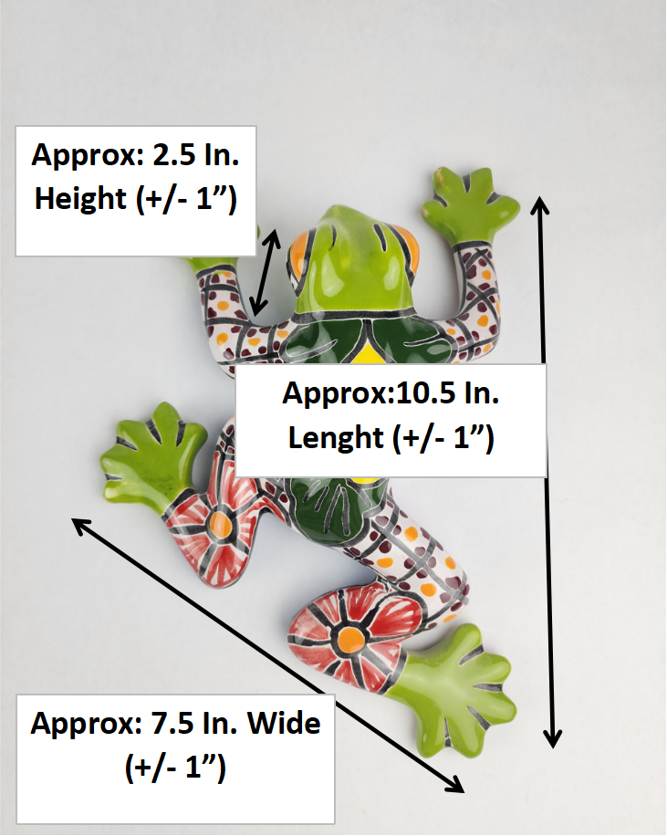 Talavera Green Frog – Colorful Mexican Ceramic Décor