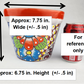 Hand-Painted Small Talavera Planter – Bright Orange Rim & Floral Art