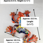Orange Talavera-Style Frog – Handcrafted Mexican Folk Art Décor