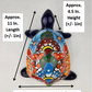 Large Blue Talavera-Style Turtle Figurine 11" – Mexican Ceramic Folk Art