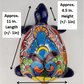 Blue Talavera Turtle Figurine 11" – Mexican Ceramic Garden Décor