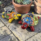 2-Piece Turtle Garden Decor Set – Mexican Ceramic Folk Art