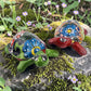 Talavera Turtle Pair — Garden Decor Set (2-Piece) | Handcrafted Mexican Ceramic Folk Art