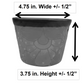 Red Rim Talavera Ceramic Planter 5" | Indoor & Patio Planter