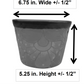 Blue Rim Talavera Ceramic Planter 7" | Indoor & Patio Décor