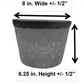 Blue Rim Talavera Ceramic Planter 8" | Indoor & Patio Planter
