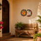 Talavera Sun & Moon Wall Décor Set – Mexican Folk Art Collection