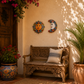 Red Talavera Sun & Moon Wall Décor Set – Mexican Folk Art Collection