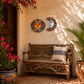 Blue Talavera Sun & Moon Wall Décor Set – Mexican Folk Art Collection