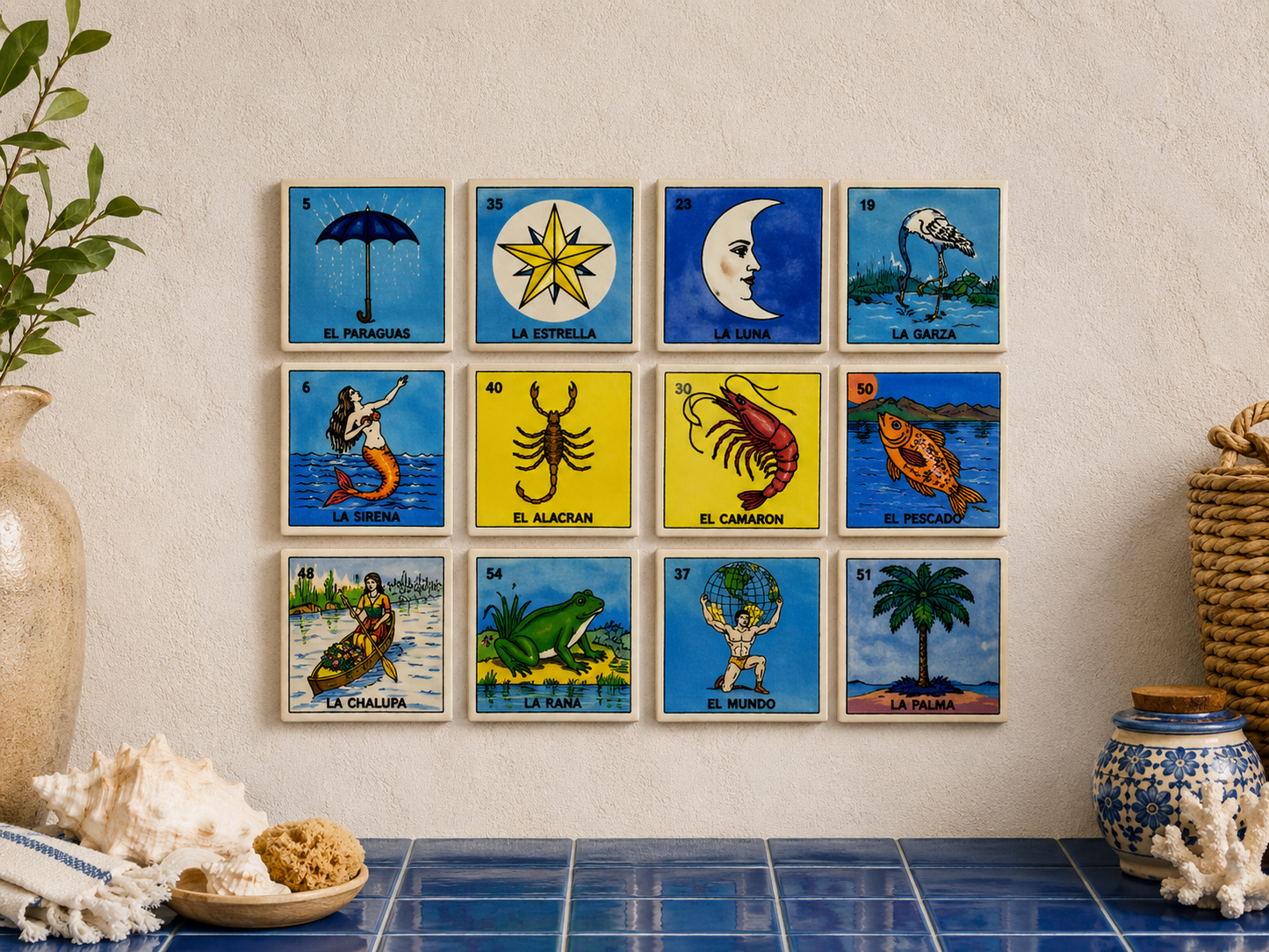 The Coast Collection – 12-Piece Lotería Tile Bundle