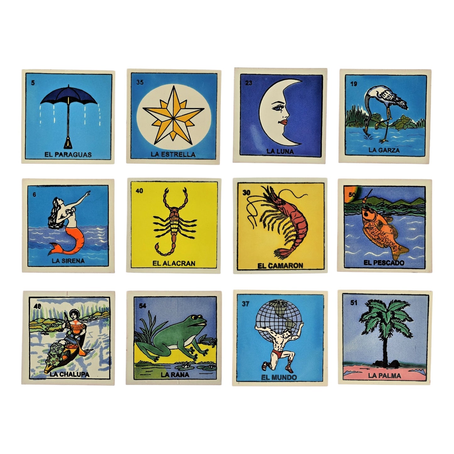 The Coast Collection – 12-Piece Lotería Tile Bundle