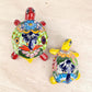 2-Piece Turtle Garden Decor Set – Mexican Ceramic Folk Art