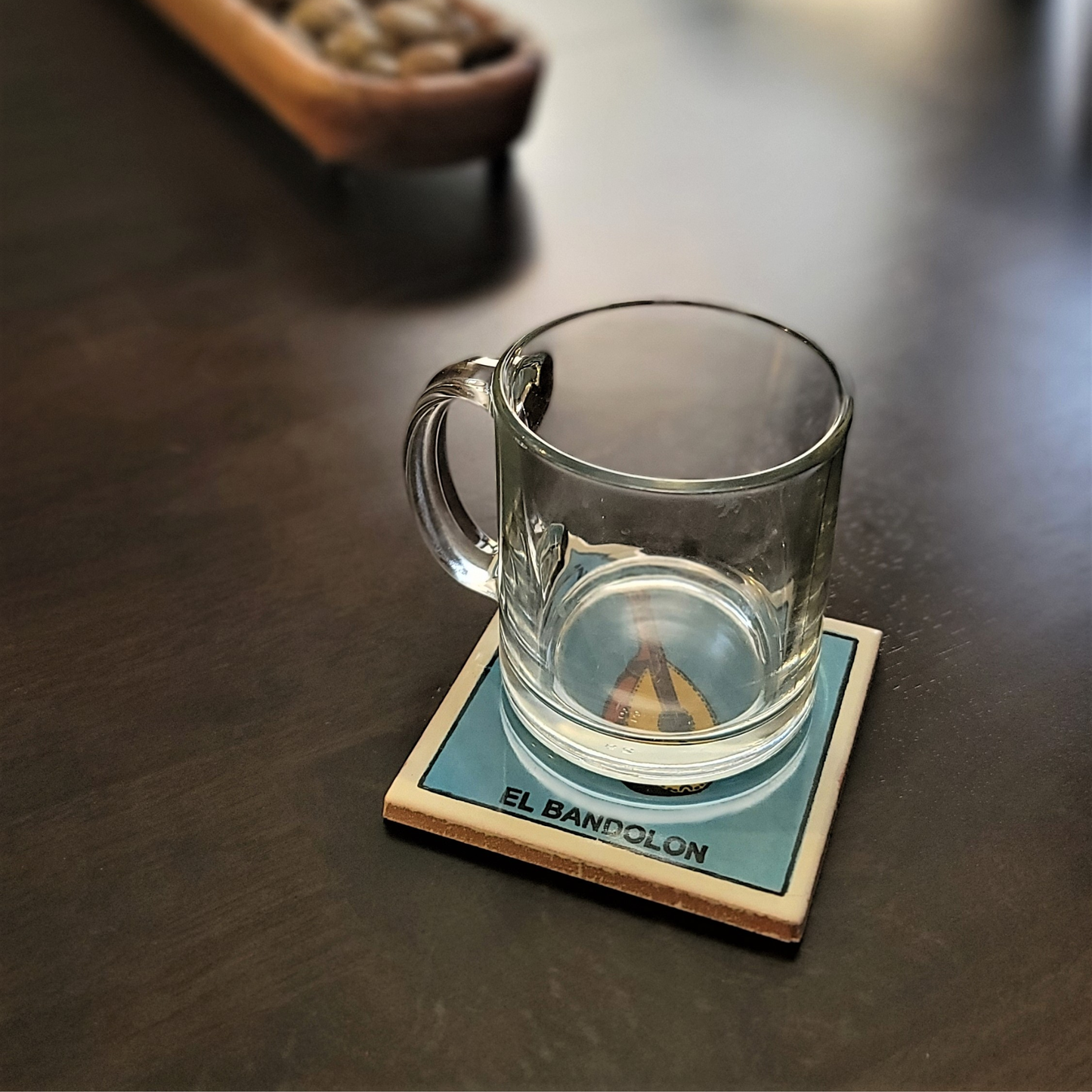 Lotería Coaster – El Catrín #4 | Mexican Ceramic Folk Art Décor