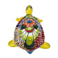 Yellow Talavera-Style Turtle – Handcrafted Mexican Folk Art Décor
