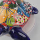 Hand-Painted Blue Talavera Turtle – Whimsical Ceramic Folk Art