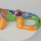 Orange Talavera Iguana – Handcrafted Mexican Folk Art