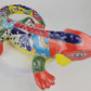 Boho Ceramic Iguana – Vibrant Decor with Mexican Folk Art Flair