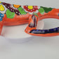 Orange Talavera Iguana – Mexican Hand-Painted Garden Accent