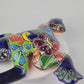 Mexican Talavera Frog – Blue Ceramic Figurine