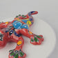 Red Talavera Salamander – Hand-Painted Mexican Folk Art