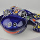 Blue Talavera Salamander – Mexican Folk Art Wall Decor