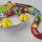 Large Yellow Talavera Gecko – Mexican Folk Art Lizard Wall Hanging