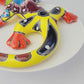 Talavera Ceramic Gecko – Red & Yellow Wall Lizard