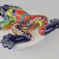 Blue Talavera Frog – Mexican Ceramic Folk Art
