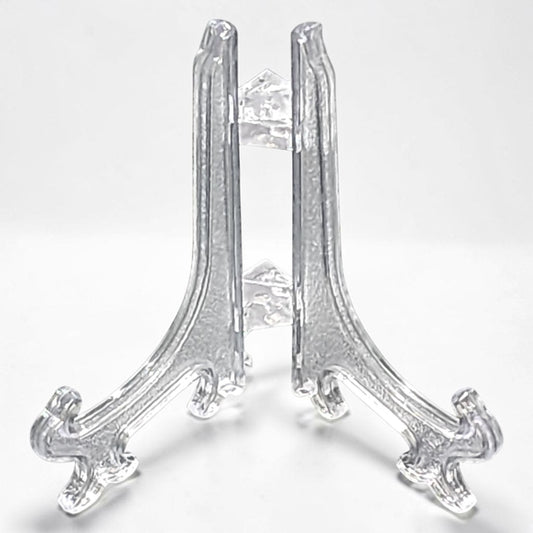 Clear acrylic display stand for Lotería tiles, decorative ceramic tiles, and small tabletop displays